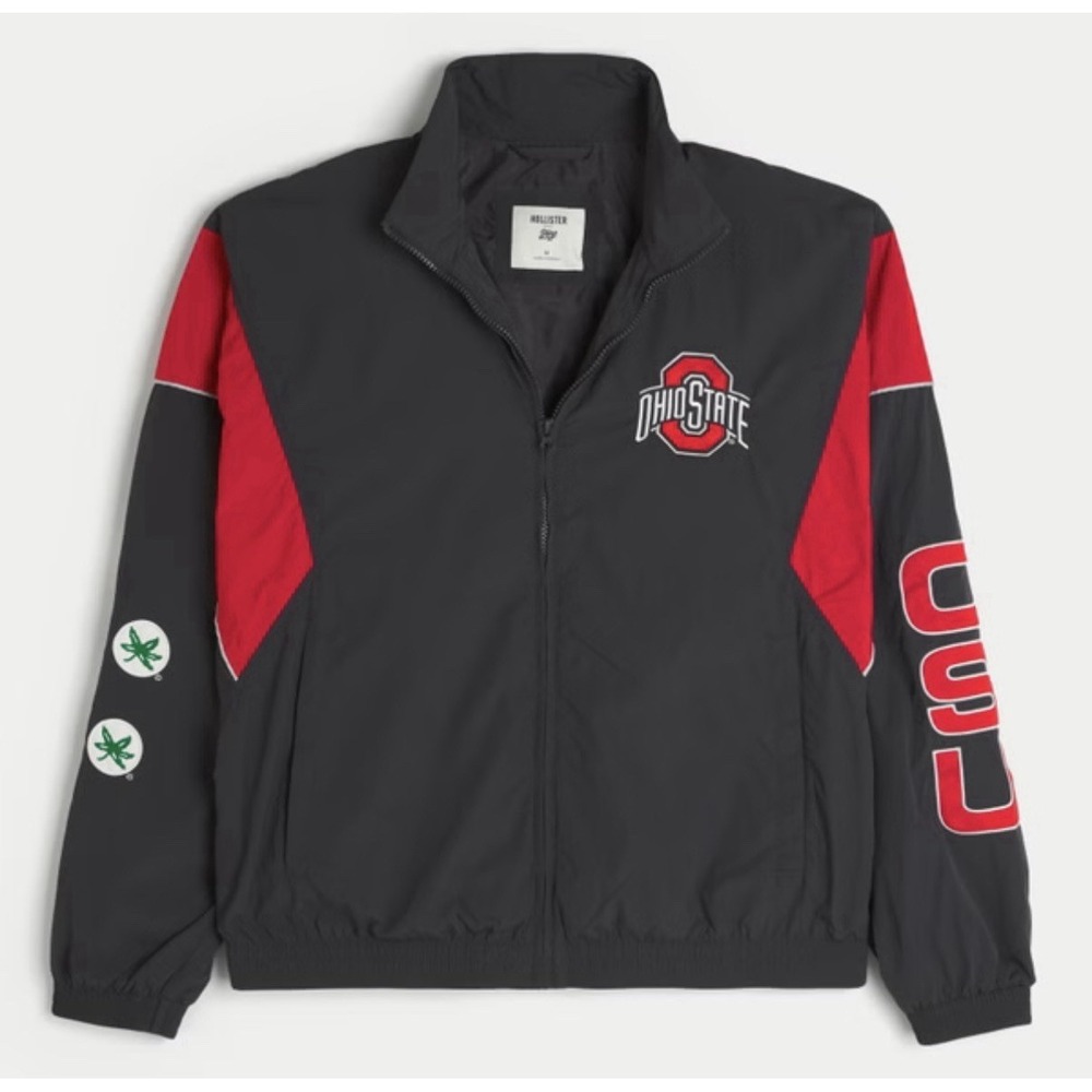 $140 The Ohio State University Buckeyes Graphic Windbreaker Jacket Men's XS New